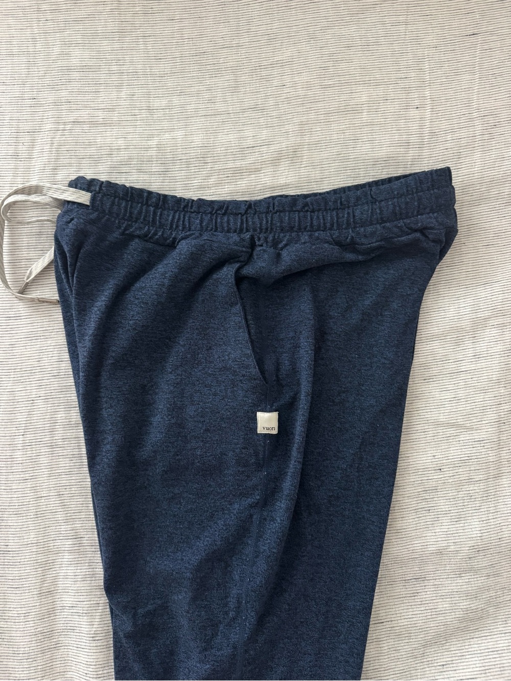Women's. Vuori.  Navy Drawstring Jogger Pants - Picture 4 of 5